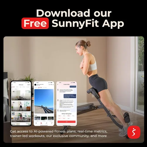 Vista 8 de Sunny Health & Fitness Silla romana multifunción con estación de inmersión y banco para sentarse, equipo de entrenamiento de fuerza ajustable