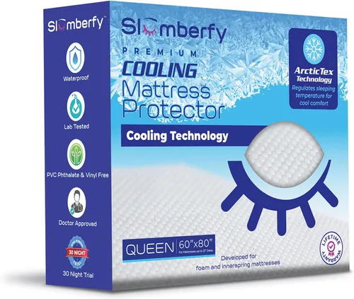 Vista 7 de Slumberfy - Protector de colchón de enfriamiento impermeable