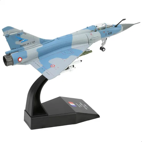 Vista 8 de NUOTIE Dassault Mirage 2000 1/100 Metal Avión Modelo de la Fuerza Aérea Francesa 1. Mirage 2000