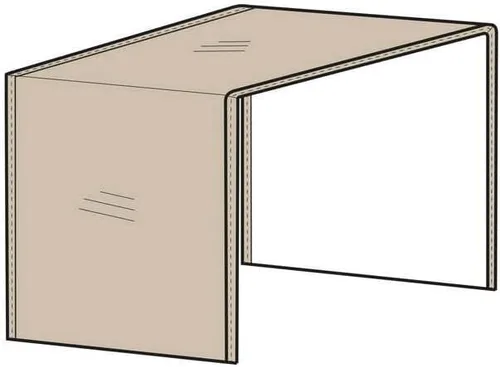 Vista 14 de Fundas protectoras modulares con secciones traseras redondeadas, de un solo tamaño, grises, Gris