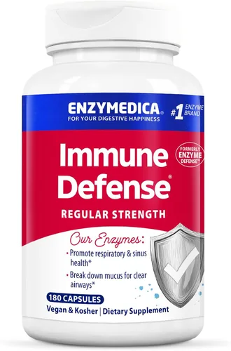 Vista 8 de Enzymedica Cápsulas de fuerza regular de defensa inmunológica, suplemento enzimático proteolítico para hombres y mujeres, suplemento de apoyo a