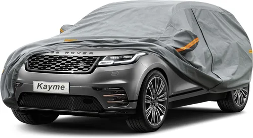 Vista 107 de Kayme Funda de Coche de Servicio Pesado Impermeable para Todo Tipo de Clima, Ajuste Personalizado para Tesla Model S, Cubierta Exterior Completa