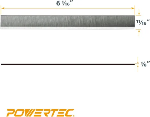 Vista 6 de POWERTEC Cuchillas de ensamblador de 6 pulgadas para ensambladora Delta 37-190 37-195 37-205 37-220 37-275X, repuesto para cuchillos de ensamblador