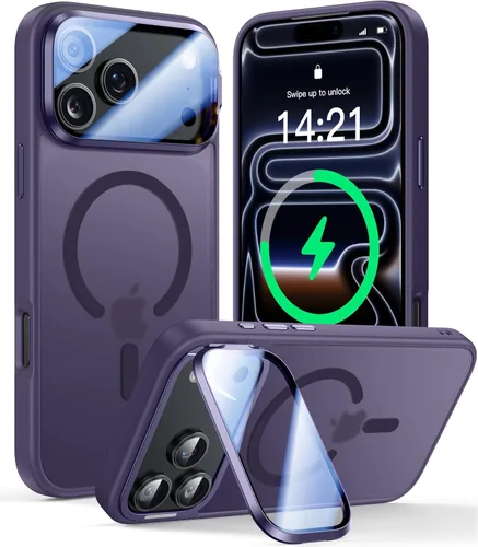Vista 101 de VOFATA [Protección Completa Mejorada de la Cámara] para Funda iPhone Air con Cubierta de Cámara con Soporte [Compatible con MagSafe][Protección