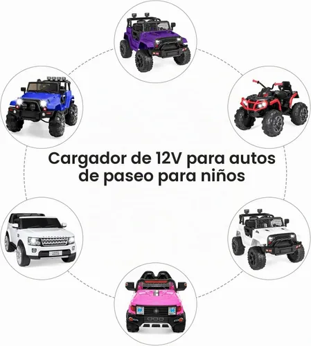 Vista 2 de Cargador de 12V para paseo en los juguetes del coche, cargador de batería