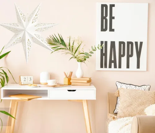 Vista 5 de Lámpara de estrella de papel hueca con diseño de estrella colgante para decoración de bodas, Navidad, festividades, cumpleaños, celebración (Blanco)