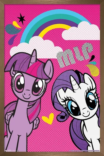 Vista 14 de Trends International Hasbro My Little Pony - Smile Wall Poster, 22.4L x 14.7W, Barnwood Framed Version