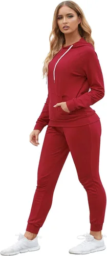 Vista 3 de Fixmatti - Sudadera deportiva con capucha y bolsillo frontal para mujer, 2