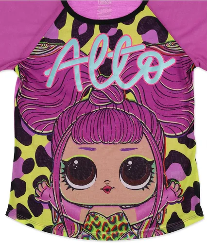 Vista 4 de LOL Surprise Conjunto de pijama para niñas manga larga poliéster Negro 6