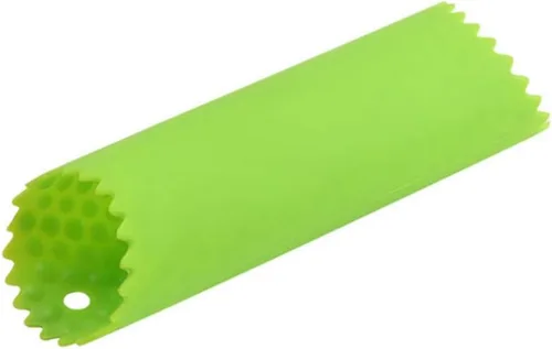 Vista 5 de Rodillos de tubo pelador de ajo de silicona, removedor de piel, rodillo de ajo para herramientas útiles de cocina (azul, verde)