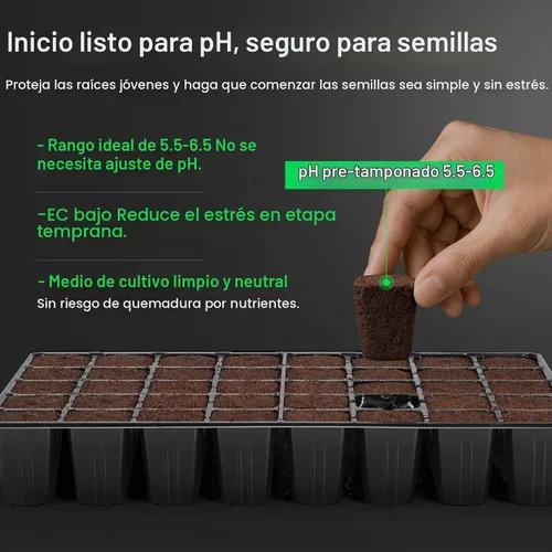 Vista 3 de VIVOSUN Enraizador de semillas, tapones de inicio de plantas, 40 cubos