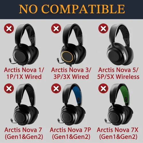 Vista 4 de SOULWIT Almohadillas de refrigeración para Arctis Nova Pro Wireless/Nova
