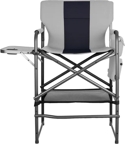 Vista 12 de Director - Silla de campamento – 400 libras resistente con bolsa enfriadora y bandeja lateral plegable, silla de césped portátil al aire libre