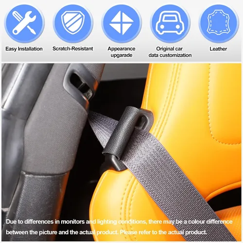 Vista 3 de Clips de sujeción para cinturón de seguridad para Chevrolet Corvette C7 C8 2014-2024, guía de cinturón de seguridad, clips de protección