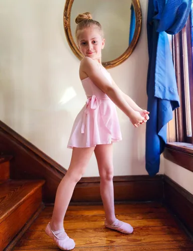Vista 3 de Falda de ballet para niñas de 3 a 12 años de edad, brillante, sin cierre, de gasa, color rosa, negro, blanco, morado