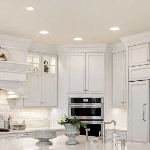 Vista 8 de Armacost Lighting Luces LED empotradas inteligentes Canless RGB+WW para nueva construcción, paquete de 4
