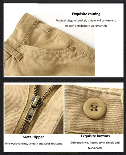 Vista 5 de Lilychan Pantalones cargo ligeros para hombre, pantalones de senderismo, pantalones de trabajo de combate militar, pantalones casuales con 6