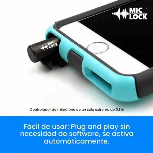 Vista 3 de Mic-Lock 0.138 in para puerto de auriculares, micrófono de audio y seguridad de datos, protector de privacidad para laptops, smartphones, tablets