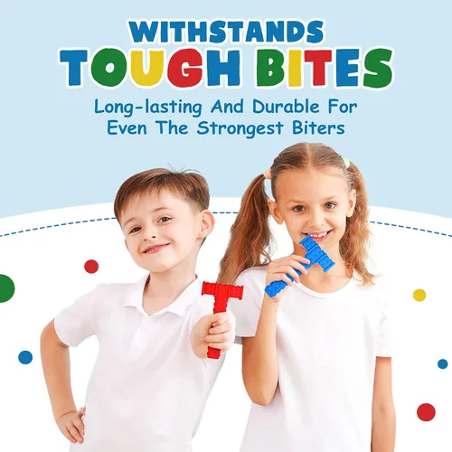 Vista 5 de Juguetes sensoriales masticables para niños con autismo, producto sensorial para adultos, adolescentes, niños pequeños, herramientas para TDAH