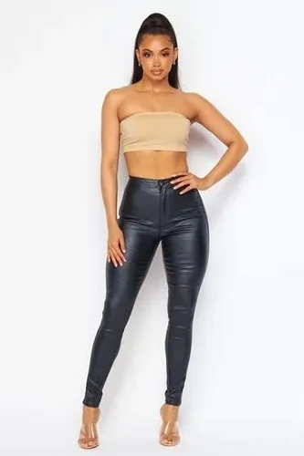 Vista 2 de SOHO GLAM - Jeans ajustados elásticos de cintura superalta