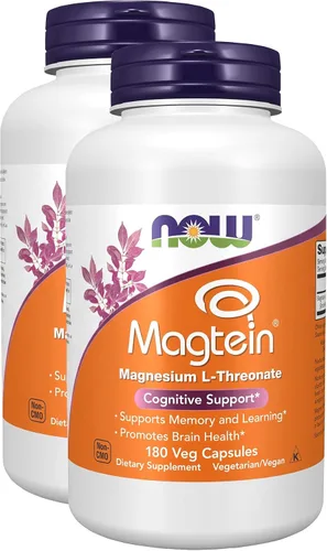 Vista 11 de Magtein de NOW, 90 cápsulas veg