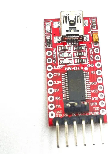 Vista 5 de FainWan 2 unids FT232RL FTDI Mini USB a TTL Adaptador Convertidor Serial, 3.3V/5.5V, Soporta Win95/98/98se/ME/2000/XP/win7 32bit/64bit, DTR, RXD