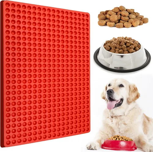 Vista 9 de Palksky Molde de silicona pequeño de 140 cavidades redondo/molde de gotas de chocolate semicircular/bandeja para golosinas para perros/molde de 1