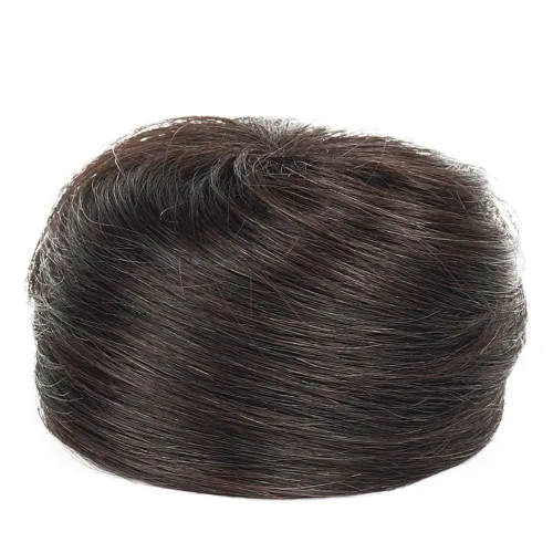 Vista 6 de Accesorio de moño de pelo negro, piezas de pelo desordenadas para Negro marrón(HB8066)
