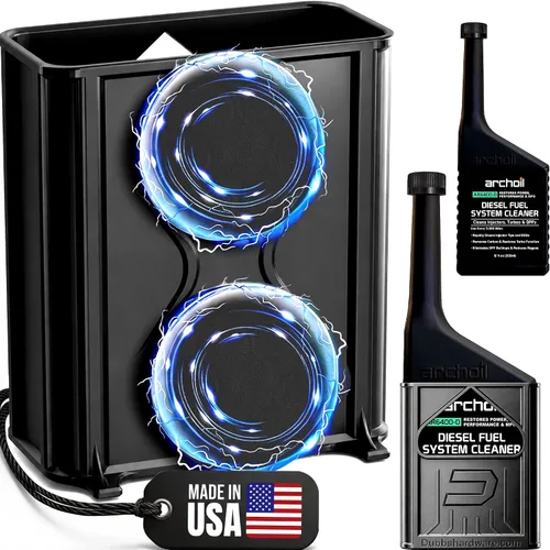 Vista 11 de Soporte magnético para aditivos diésel, compatible con aditivo diésel Hot Shots, botella de doble cuello de 16 onzas, imanes resistentes, fabricado