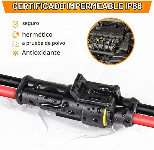 Vista 3 de ANTOM Kit de conectores automotrices de 356 piezas, 26 juegos de conectores de cable impermeables de 1/2/3/4 pines con herramienta de prensado