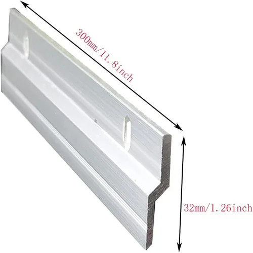 Vista 2 de Kit de accesorios para colgar fotos de tacos franceses de 12 pulgadas, clips en Z de aluminio resistentes para colgar cuadros y espejos, barra en Z