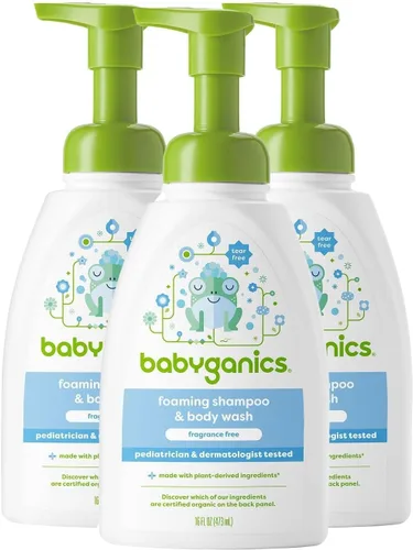 Vista 12 de Champú y jabón corporal Babyganics, 16 onzas (paquete de 3), el empaque puede variar, 3, 3