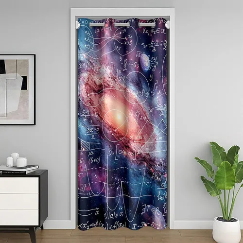 Vista 10 de Feelyou Math Equation - Cortina de puerta (1 panel, 34 x 80 pulgadas)