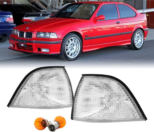 Vista 17 de DEPO E36 4D Luces de Rincón - Juego de Luces de Señal de Giro de Rincón Euro Compatible con BMW E36 1992-1998 de 4 Puertas Sedán incluyendo M3