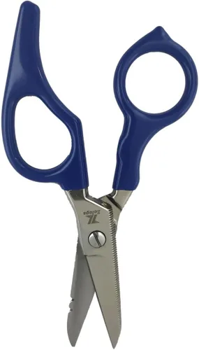 Vista 6 de Zeluga 12-229 Tijera de electricista de acero inoxidable resistente de 5 pulgadas con mango ergonómico