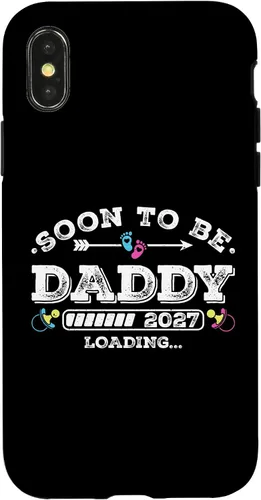 Vista 5 de Soon to Be Daddy 2027 Loading for Pregnancy Announcement Case for iPhone 17
