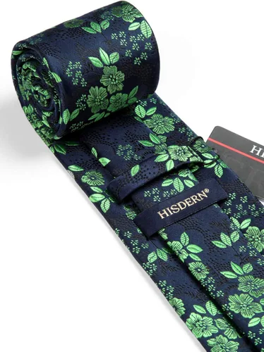 Vista 76 de Corbatas florales tejidas clásicas para hombre, corbata cuadrada de bolsillo, corbatas formales para hombres, boda con pañuelo