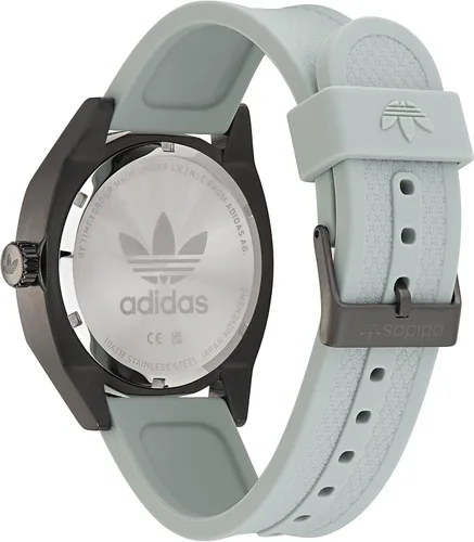 Vista 4 de adidas Reloj unisex con correa de silicona gris modelo AOFH220012I Gris