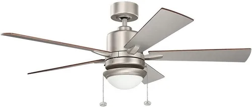 Vista 6 de KICHLER 330242OZ - Ventilador de techo con 5 aspas de nogal, Bronce/Oscuro