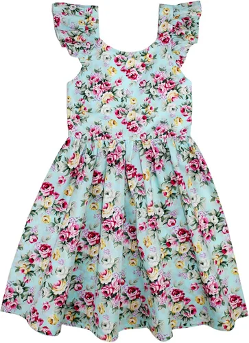 Vista 288 de Vestido de verano para niña, de algodón, con diseño floral