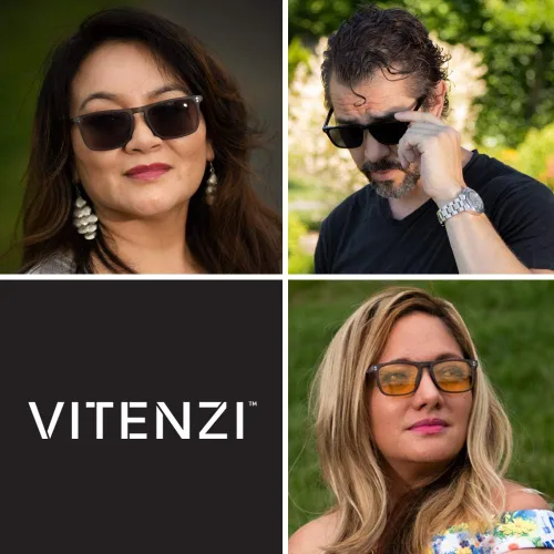 Vista 6 de VITENZI Lentes de sol bifocales para hombres y mujeres, lentes de lectura con lentes de sol tintados con lectores - Trento