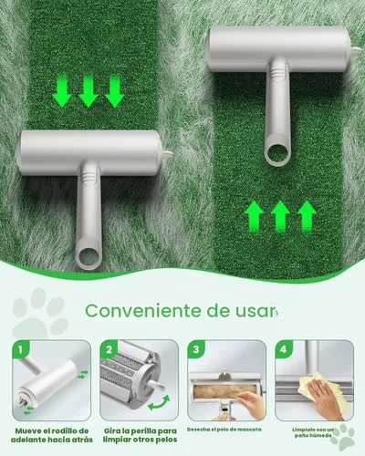 Vista 3 de Removedor de pelo de mascotas, herramienta de eliminación reutilizable para gatos y perros