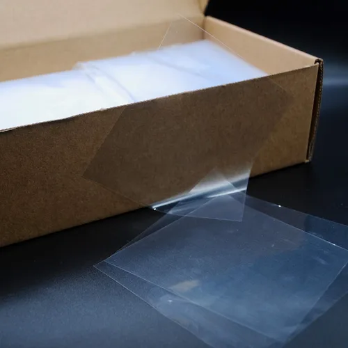 Vista 3 de Hojas FEP antiadherentes ultra transparentes a prueba de terpenos de 4 x 4 pulgadas, paquete de 1000 unidades, sin silicona. CannaAroma