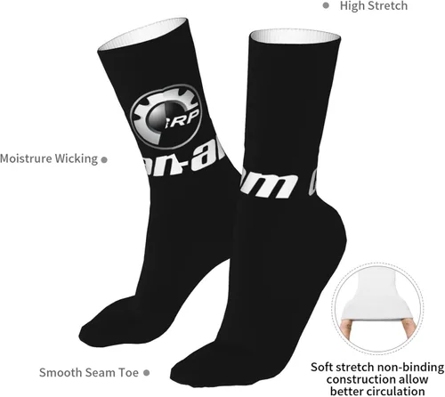 Vista 7 de CERXSOI Can-Am - Calcetines deportivos súper suaves de tubo medio, estilo casual, resistentes al olor, antideslizantes, unisex, calcetines