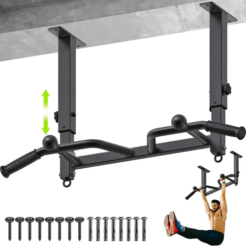 Vista 16 de SELEWARE Heavy Duty Welded Pull Up Bar, Versatile Doorway Wall Mount, Joist Mounted, and Ceiling Mounted Chin Up Bars, Thick Metal Sturdy