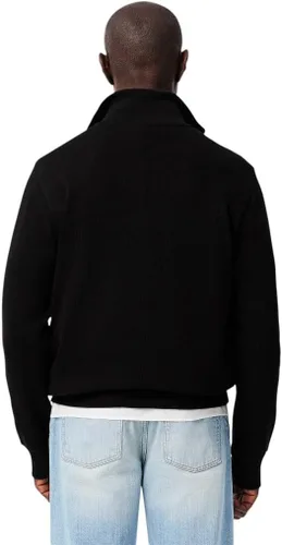 Vista 3 de Lacoste Sudadera entrelazada de cuello alto con cremallera para hombre