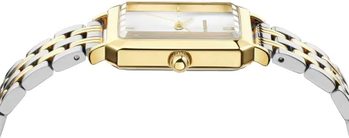 Vista 2 de Roberto Marino RM1982 Reloj de Lujo para Mujer Rectangular en Oro Movimiento de Cuarzo Japonés, Diseño Vintage de Acero Inoxidable, Esfera