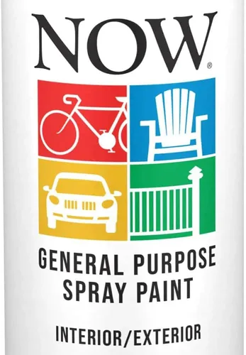 Vista 2 de Krylon 21211 NOW Pintura en aerosol esmaltada de 9 onzas, color negro plano de hierro forjado, paquete de 6