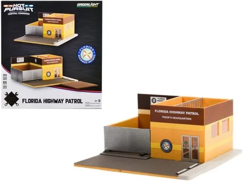 Vista 5 de Hot Pursuit Central Command Florida Highway Patrol, Naranja - Greenlight 57091-1/64 escala Diorama