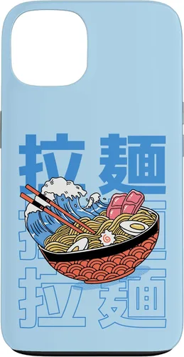 Vista 7 de The Great Ramen Off Kanagawa - Carcasa para iPhone 16, diseño tradicional japonés